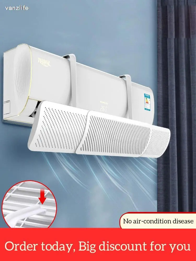 Air Conditioning Windshield Anti-Direct Blowing Universal Windproof Wall-Mounted Air Outlet Baffle Confinement Cold Air Guide